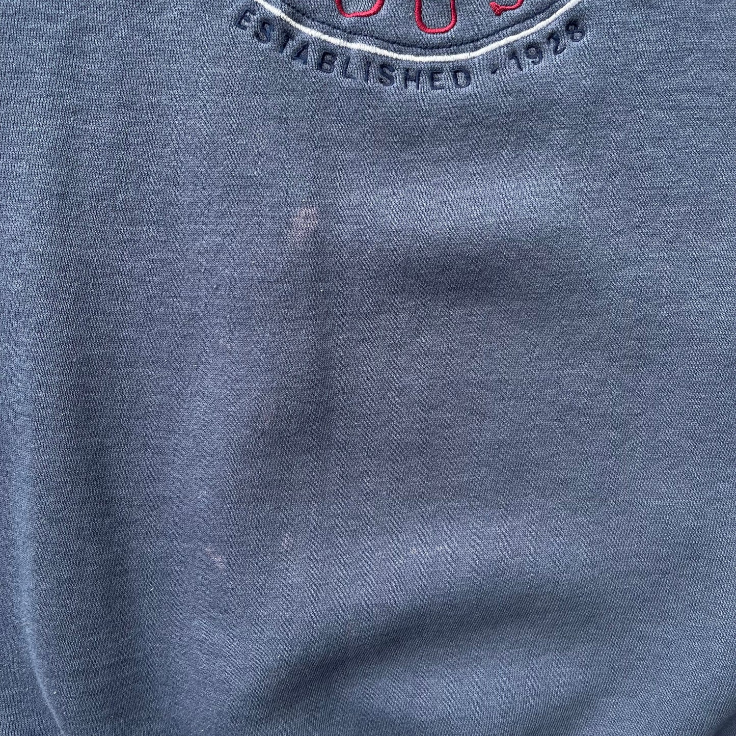 (L) Vintage Disney Mickey Mouse Embroidered Logo Crewneck