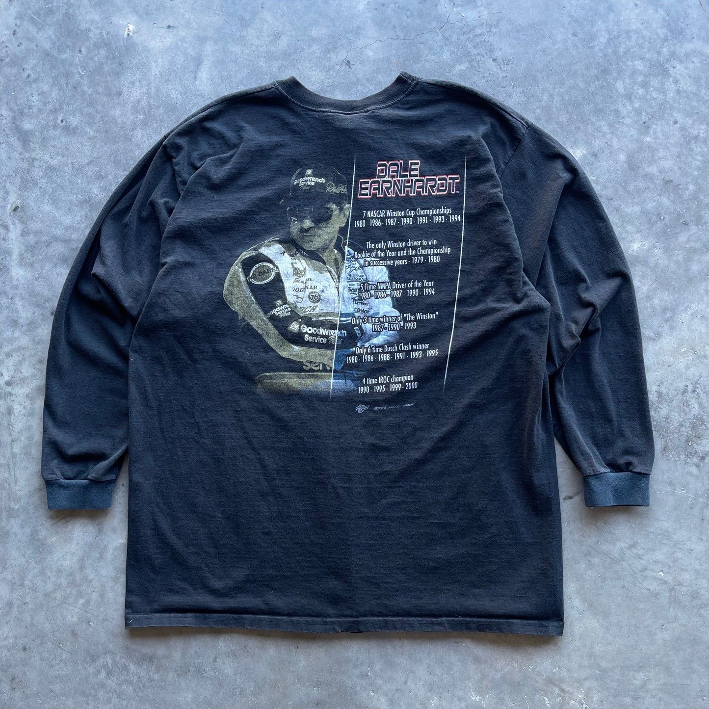 (XL/2XL) '00s Dale Earnhardt Nascar Champion Long Sleeve Tee