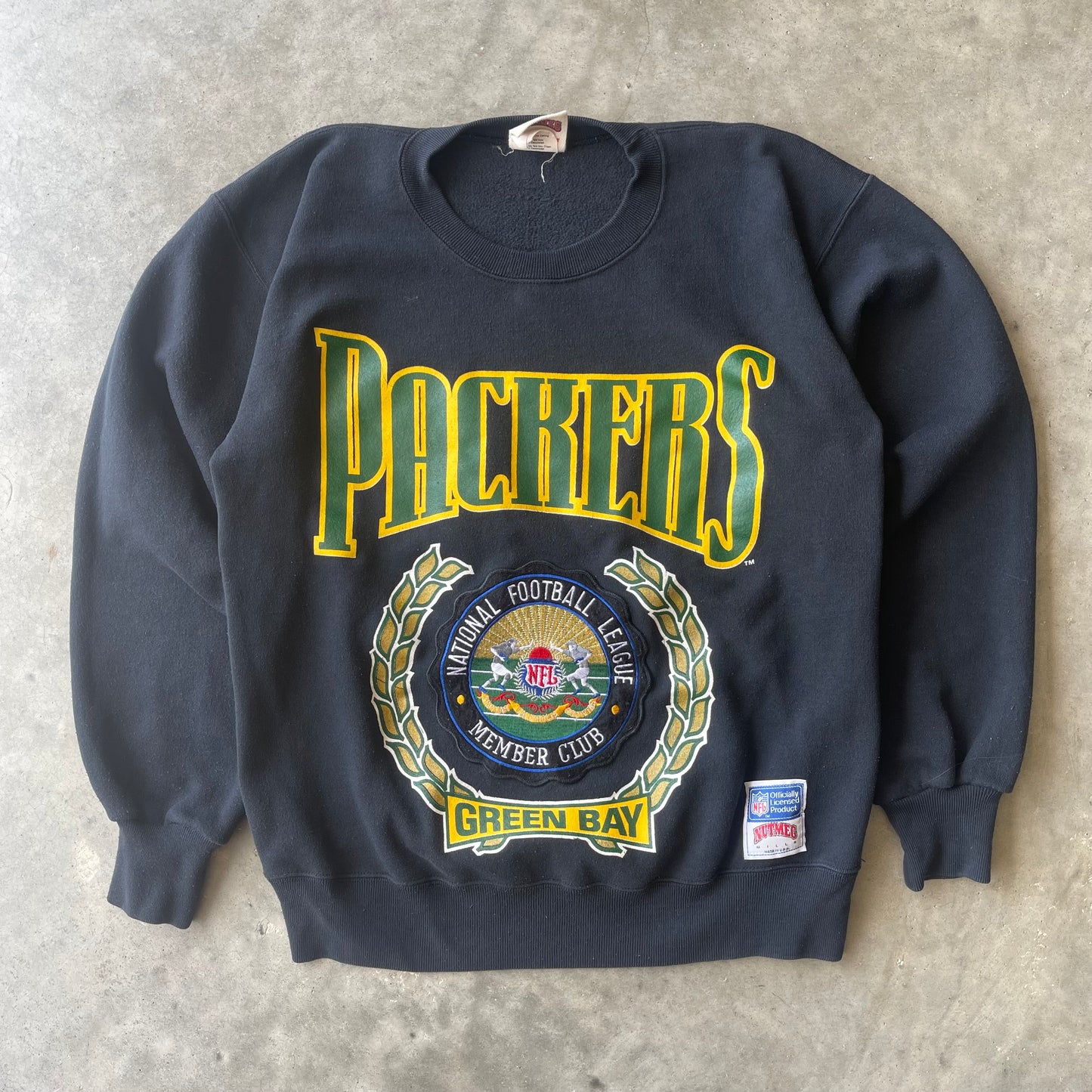 (M/L) 90s NFL Green Bay Packers Nutmeg Crewneck