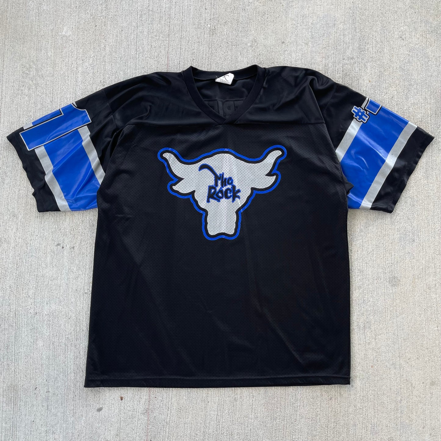 (XL) 90s WWE 'The Rock' Electrifying Football Jersey