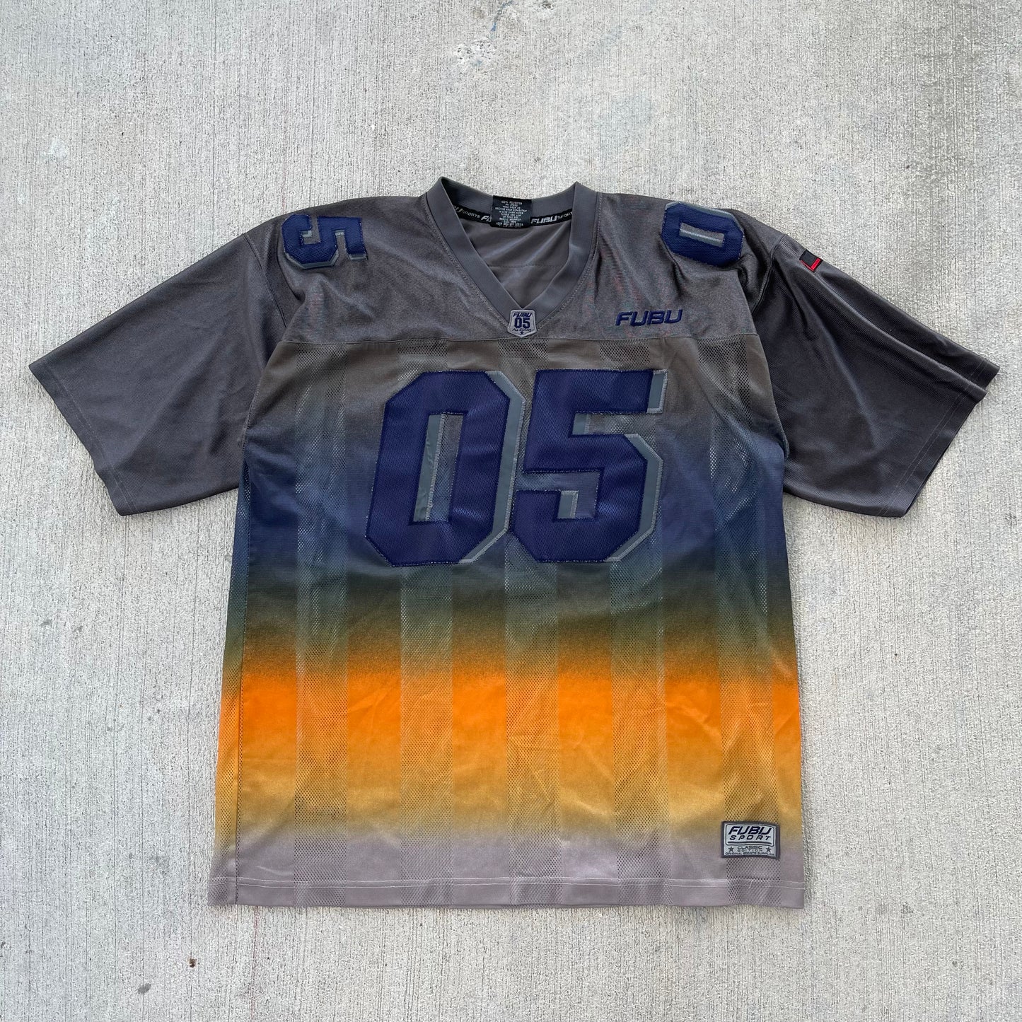 (XL) 90s FUBU Ombre Football Jersey