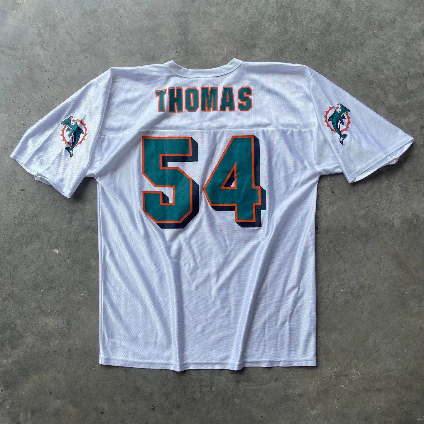 (L) 00s Miami Dolphins Zach Thomas Football Jersey