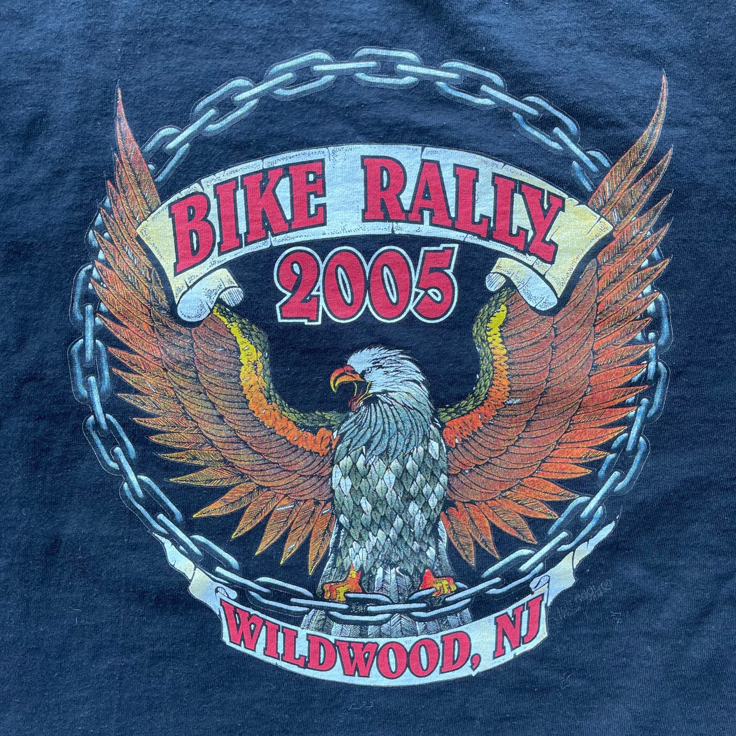 (L) '05 Bike Rally Wildwood, NJ Graphic Tee