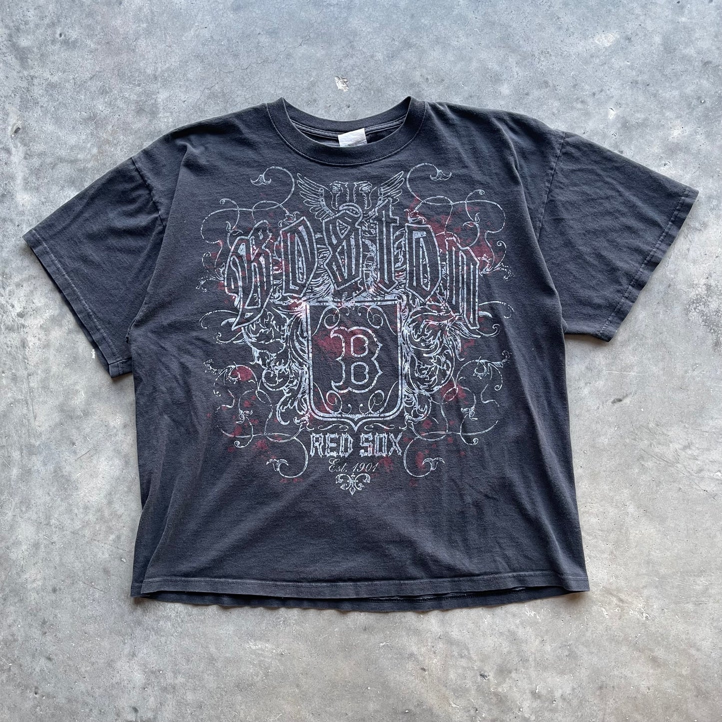(XL) 00s Boston Red Sox Y2K Grunge Style Tee