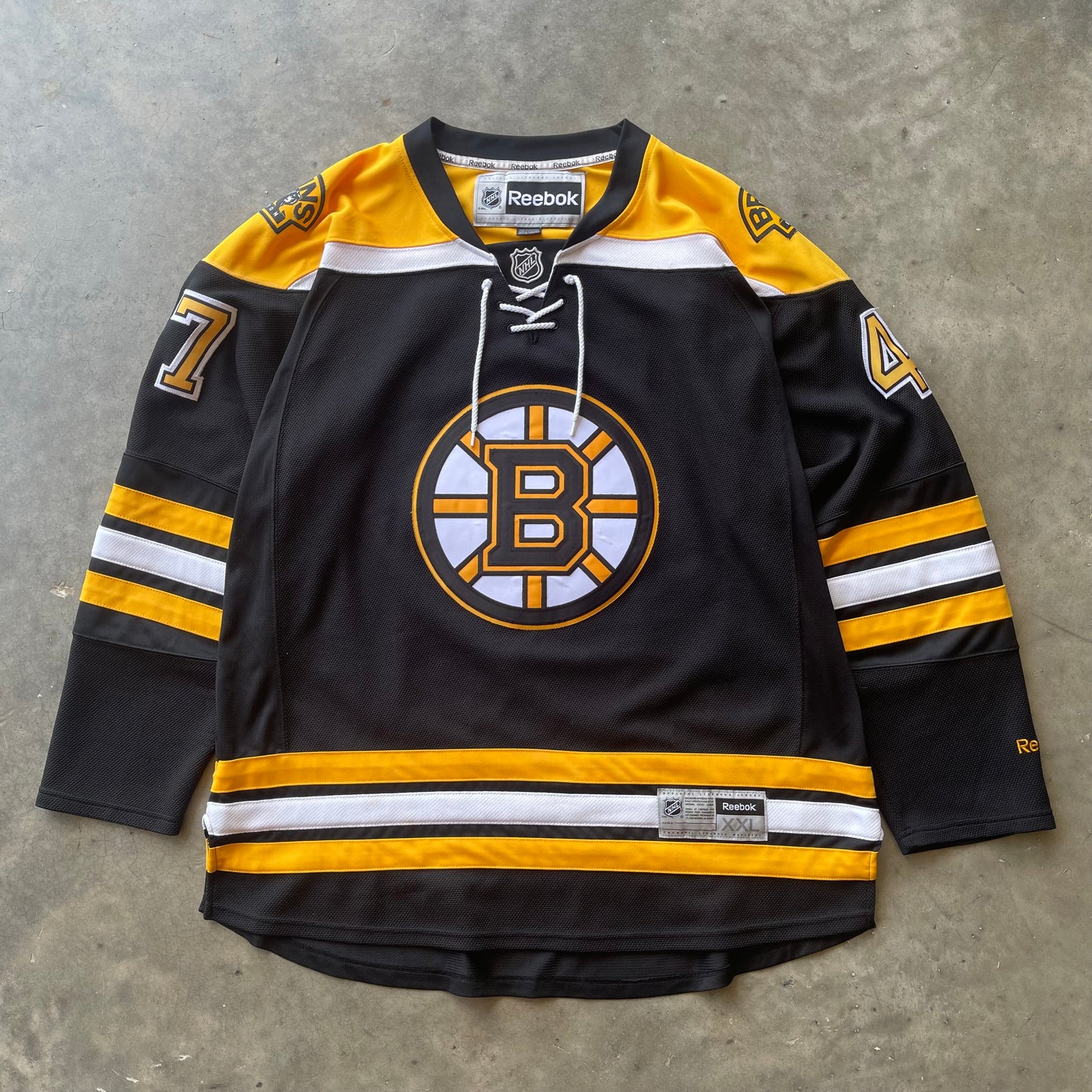 (2XL) NHL Boston Bruins Torey Krug #47 Hockey Jersey