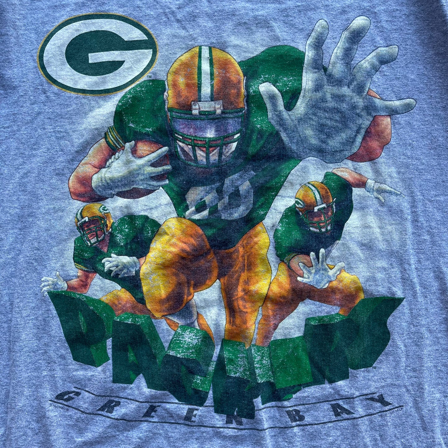 (2XL) '95 Green Bay Packers Football Players Graphic Tee