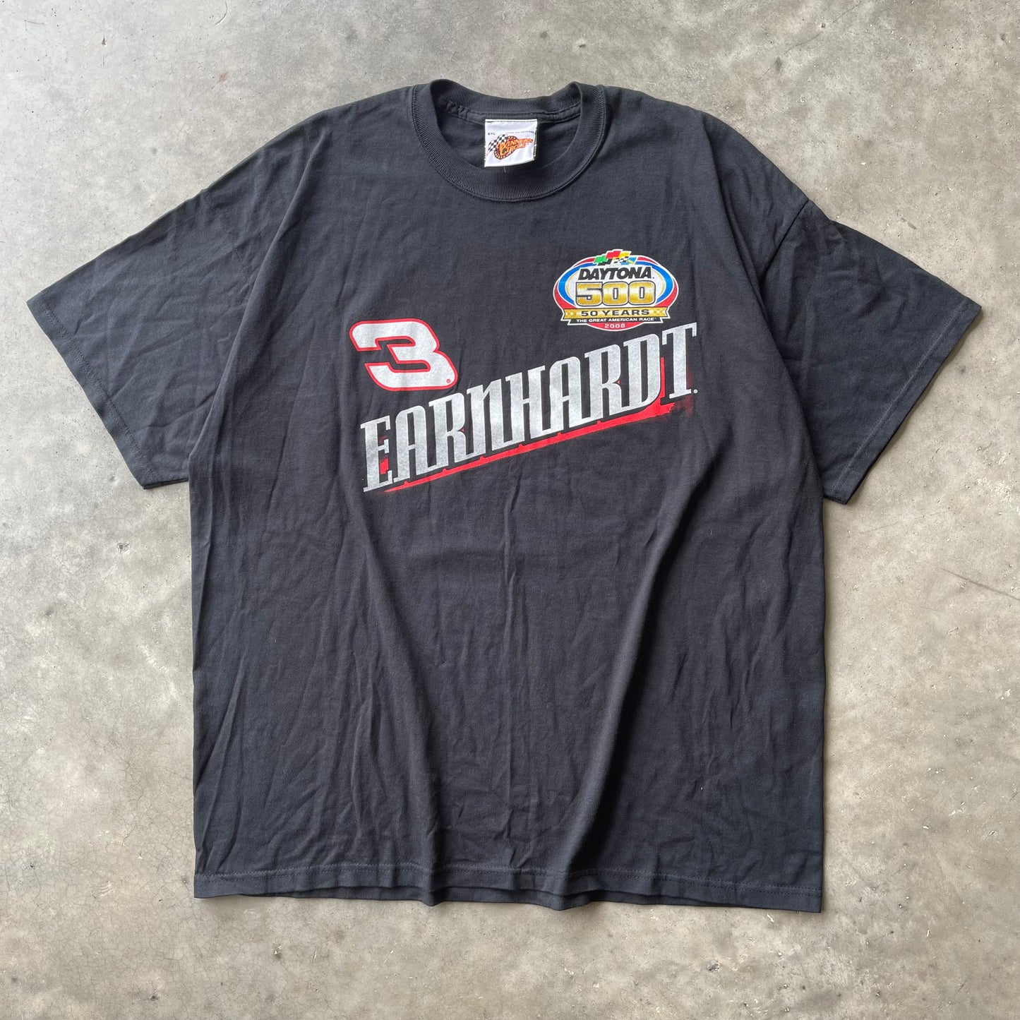(2XL) 08' Nascar Daytona 500 Dale Earnhardt Graphic Tee