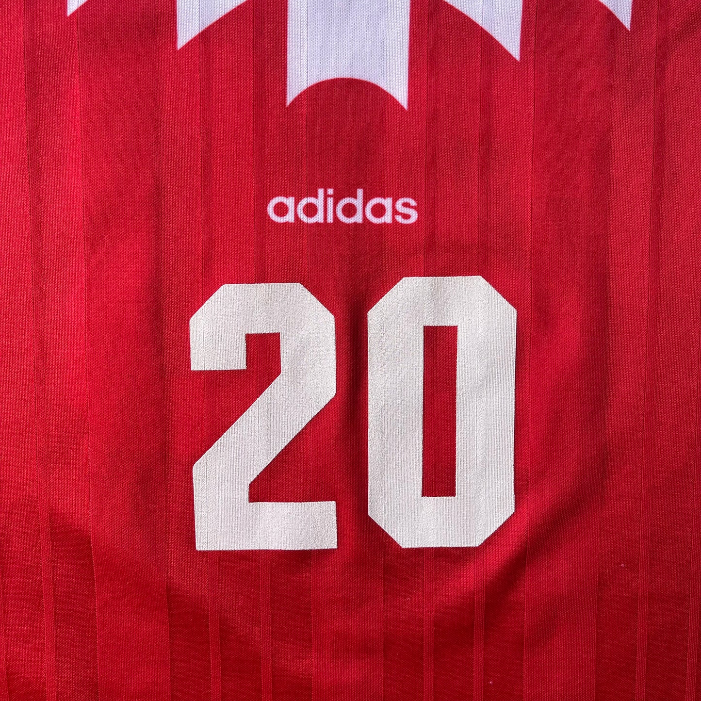 (XL) 90s Adidas Numbered Red Soccer Jersey