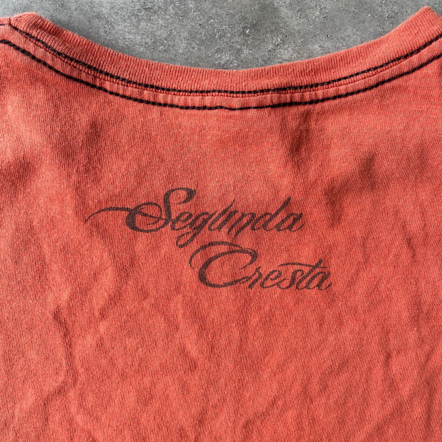 (Women's S/M) Harley Davidson Orange Graphic Tee