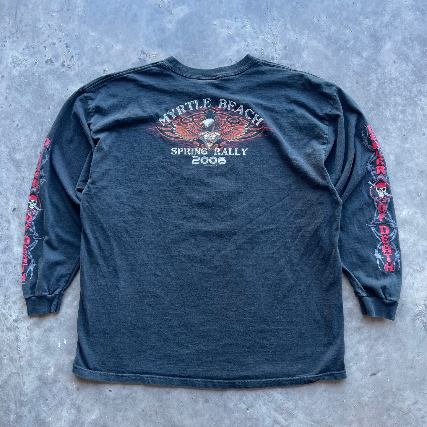 (XL) '06 Spring Rally Biker "Dealer of Death" Long Sleeve Tee