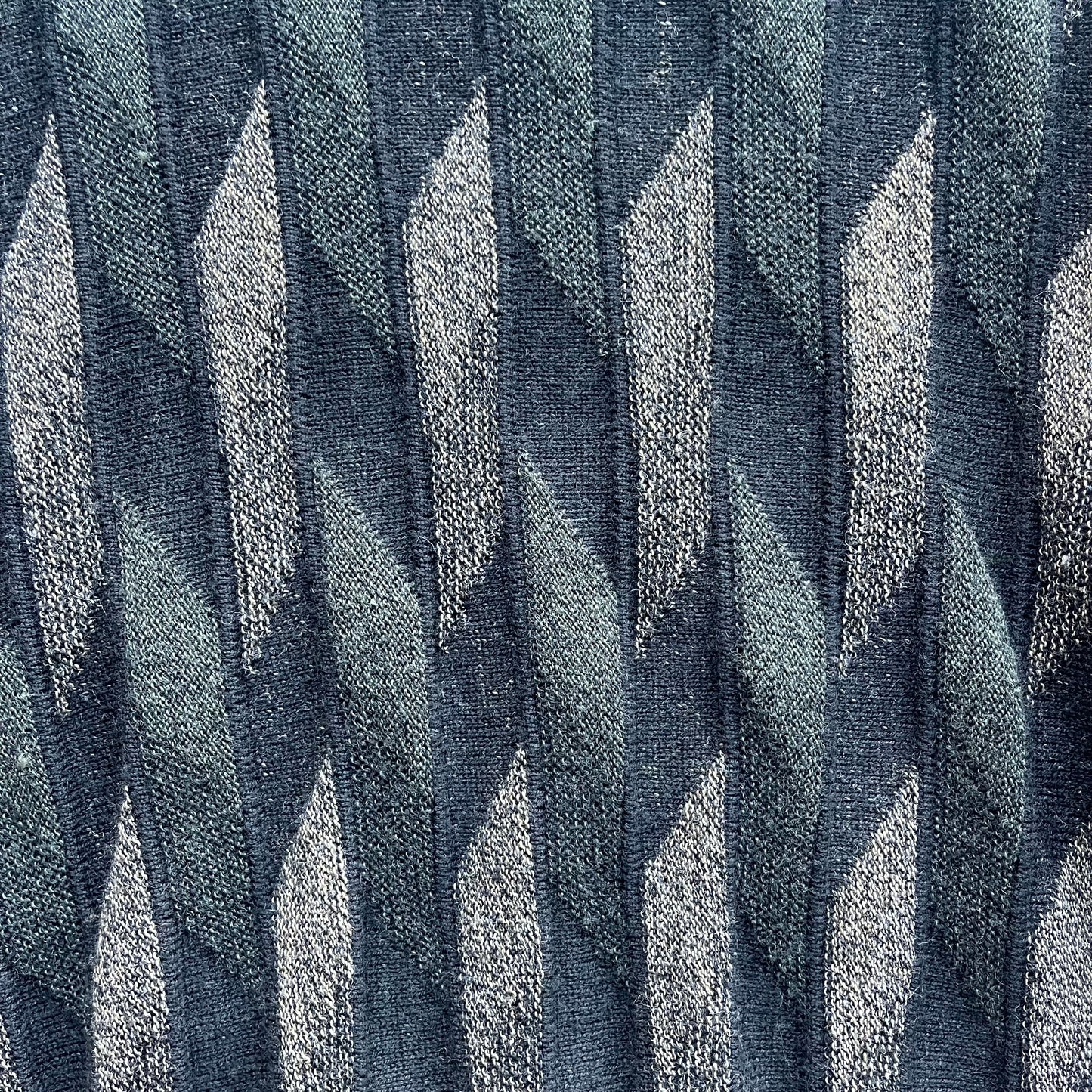 (L) Vintage Pronto-Uomo Tricot Patterned Wool Knit Sweater