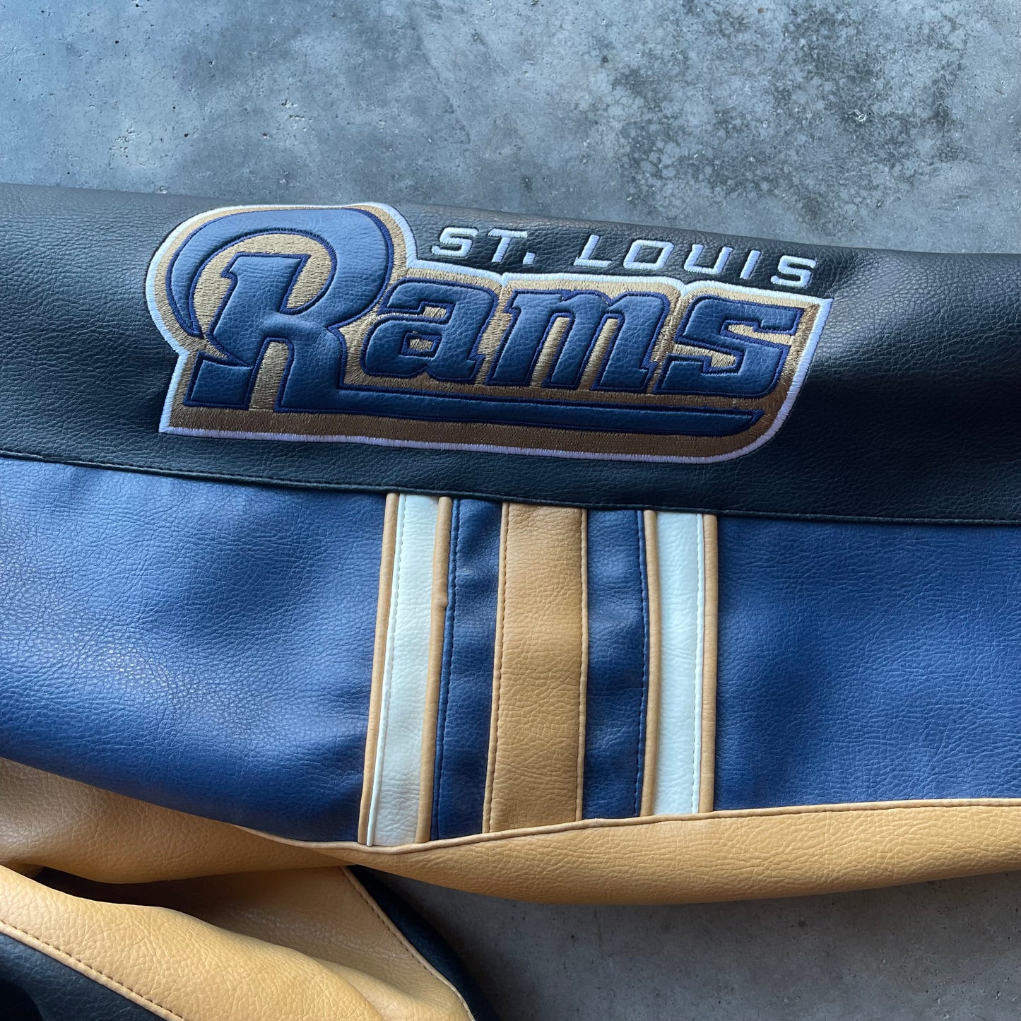 (XL) Vintage St. Louis Rams Leather Jacket