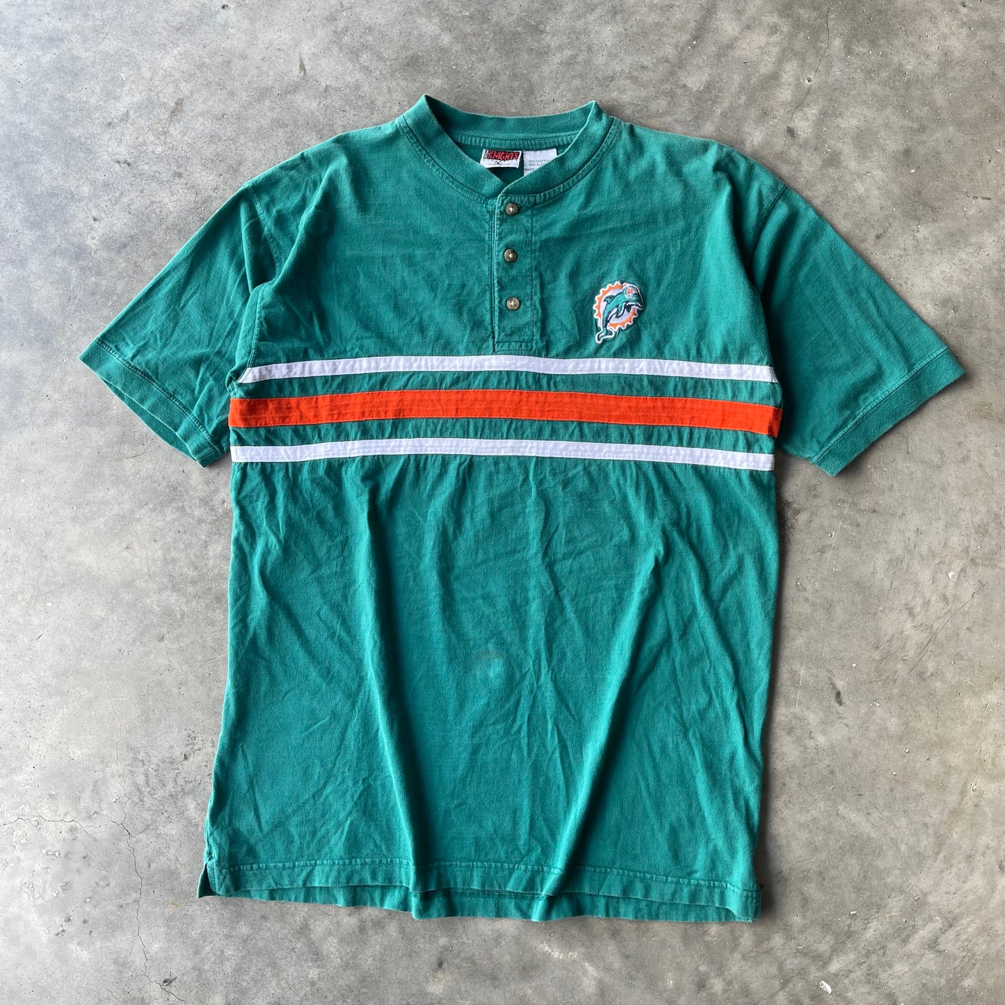 (L) '99 Miami Dolphins NFL Buttoned Shirt