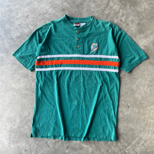 (L) '99 Miami Dolphins NFL Buttoned Shirt