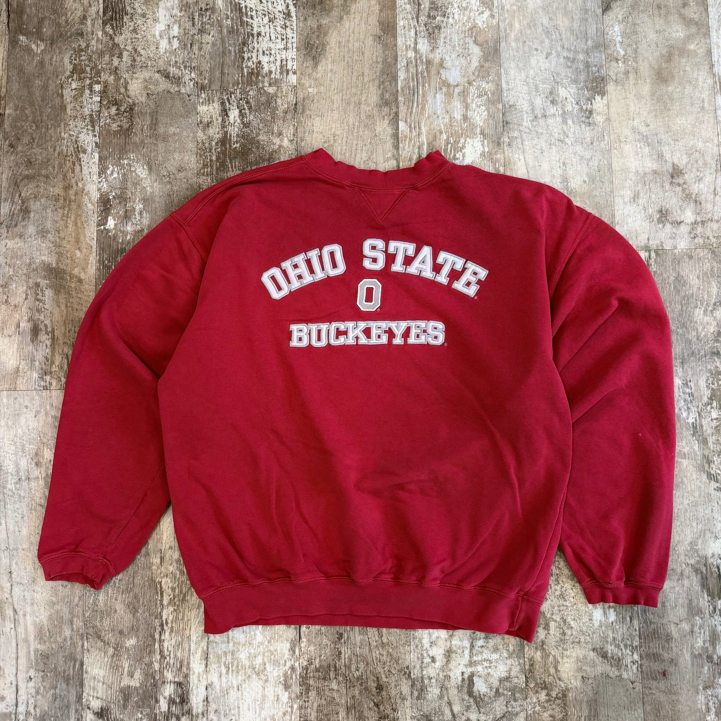 (L) Vintage 90s Ohio State Buckeyes Red Crewneck