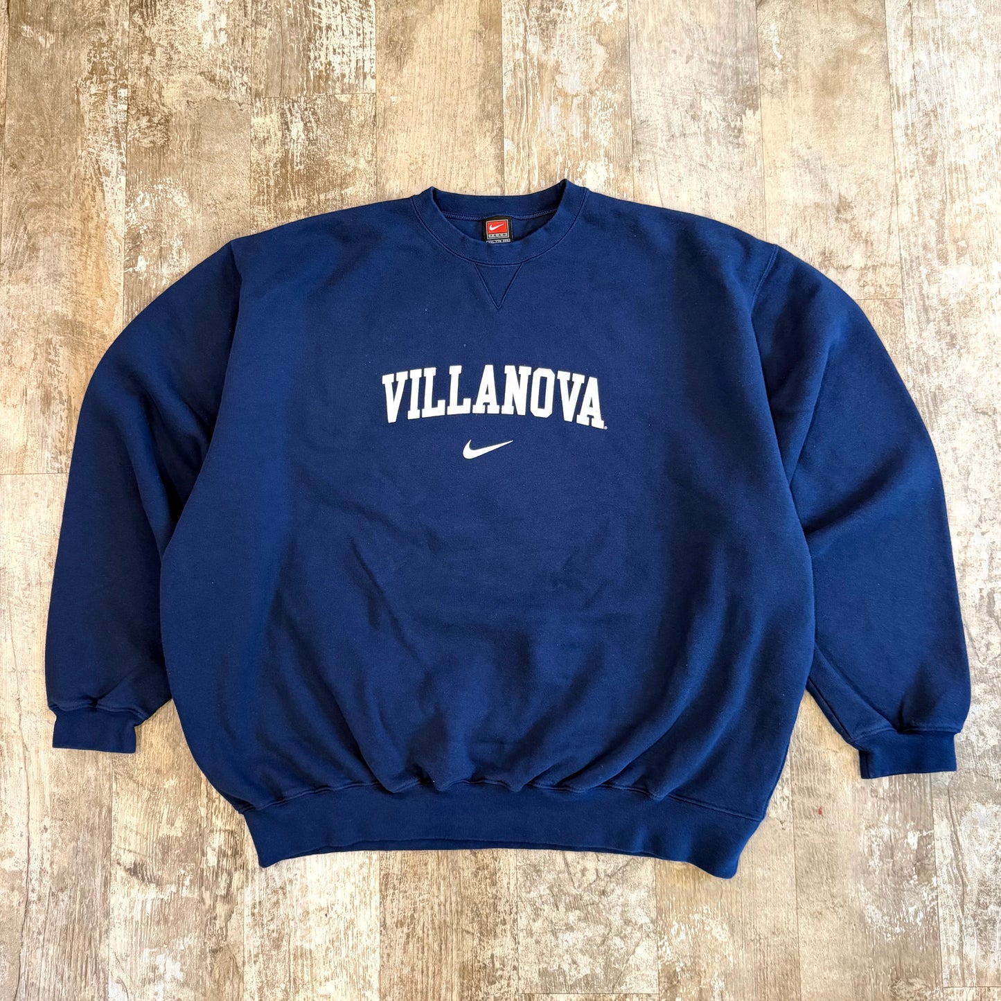 (2XL) Vintage 90s Nike Villanova Center Swoosh Crewneck