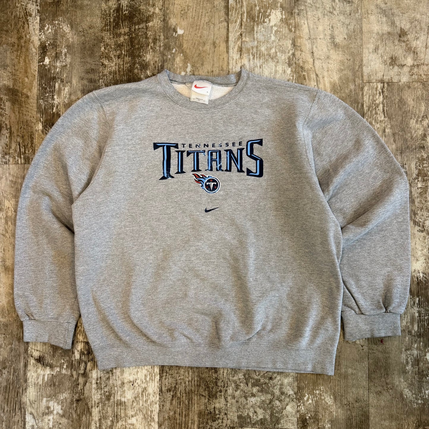 (L) Vintage 90s Nike Tennessee Titans Center Swoosh Crewneck