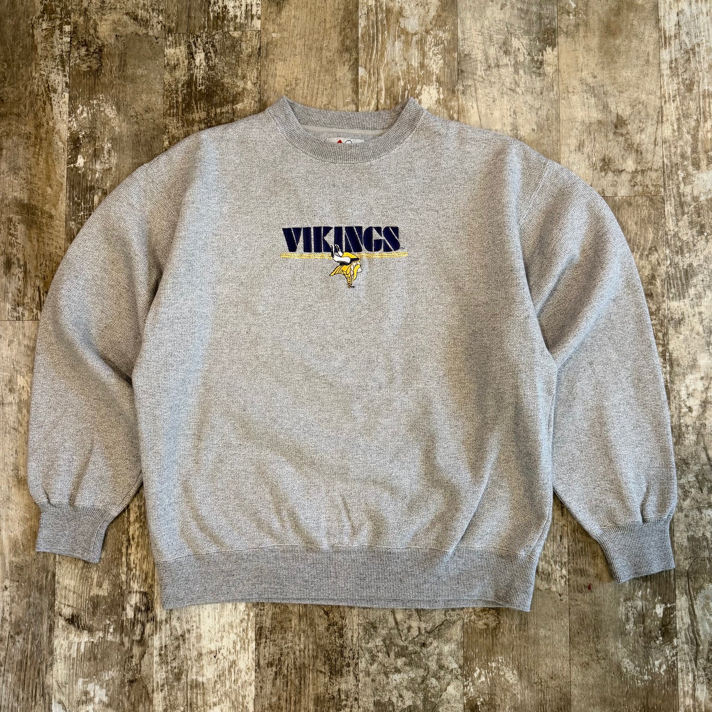 (L) Vintage 90s Majestic Minnesota Vikings NFL Crewneck
