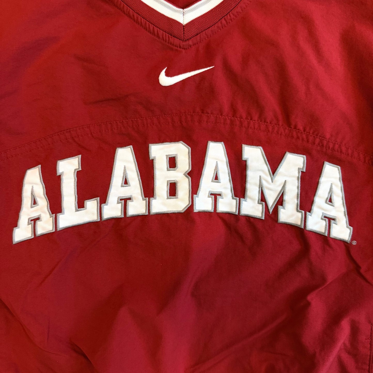 (M/L) 2000s Nike Alabama Crimson Tide Center Swoosh Pullover Windbreaker