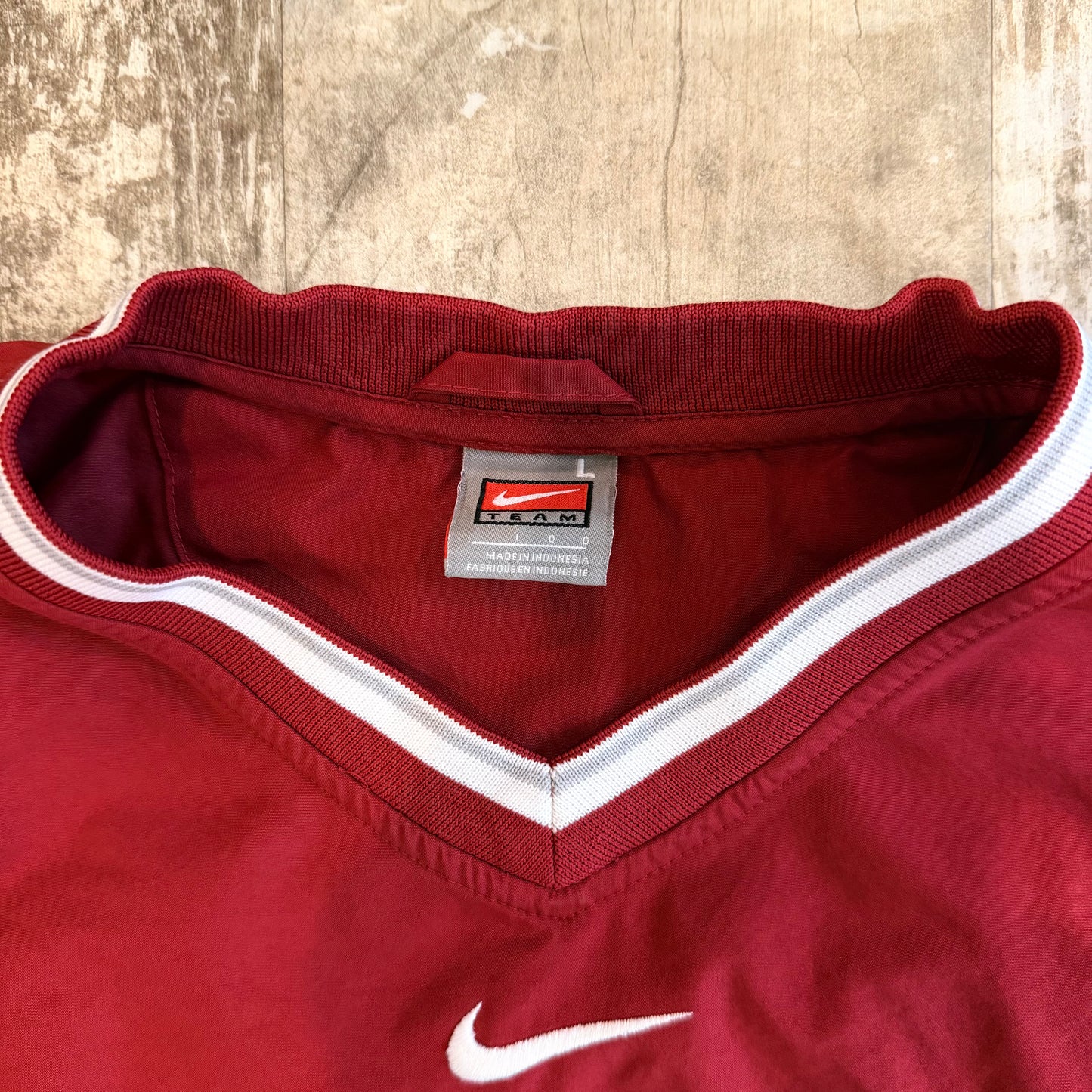 (M/L) 2000s Nike Alabama Crimson Tide Center Swoosh Pullover Windbreaker