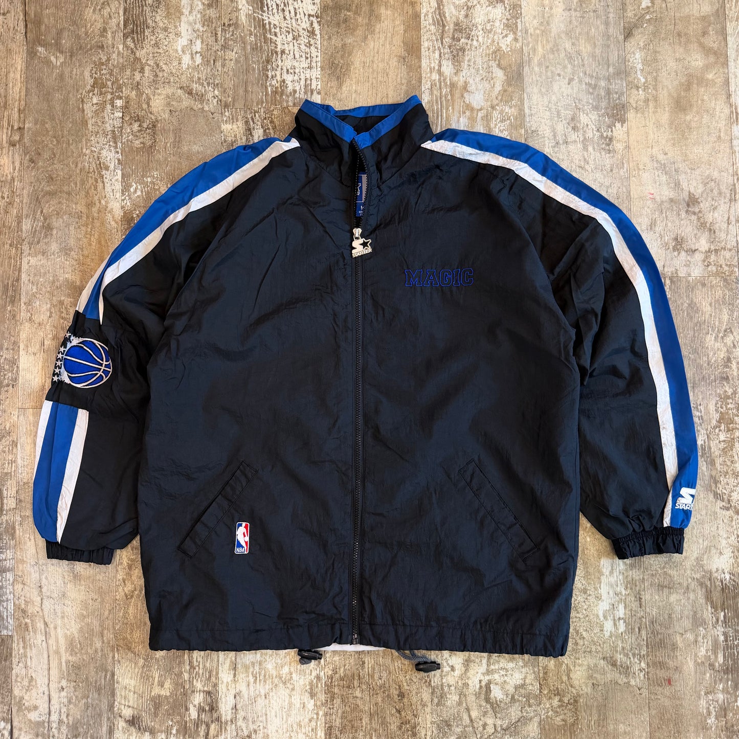 (L) Vintage 1990s Orlando Magic Starter NBA Windbreaker Jacket