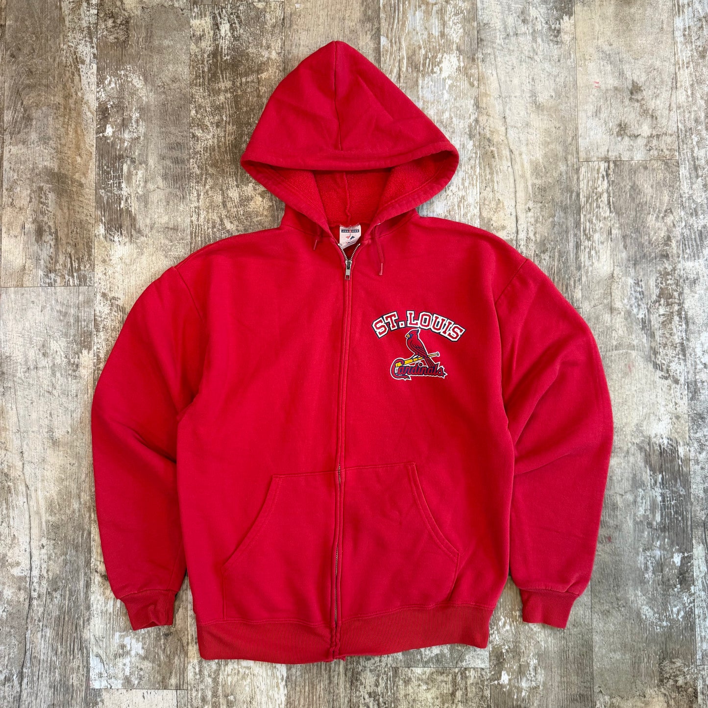 (S) Vintage 2006 St. Louis Cardinals World Series Champions Full Zip Hoodie