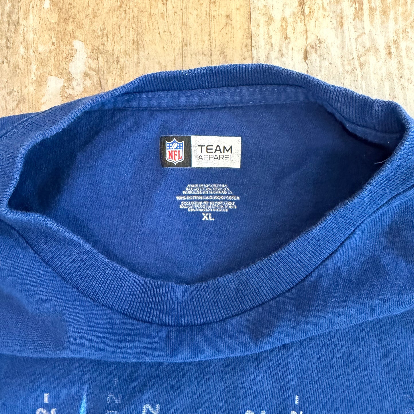 (XL) 2000s Indianapolis Colts Helmet Blue Shirt