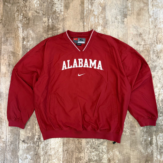 (XL) Vintage 90s Alabama Nike Center Swoosh Pullover Windbreaker