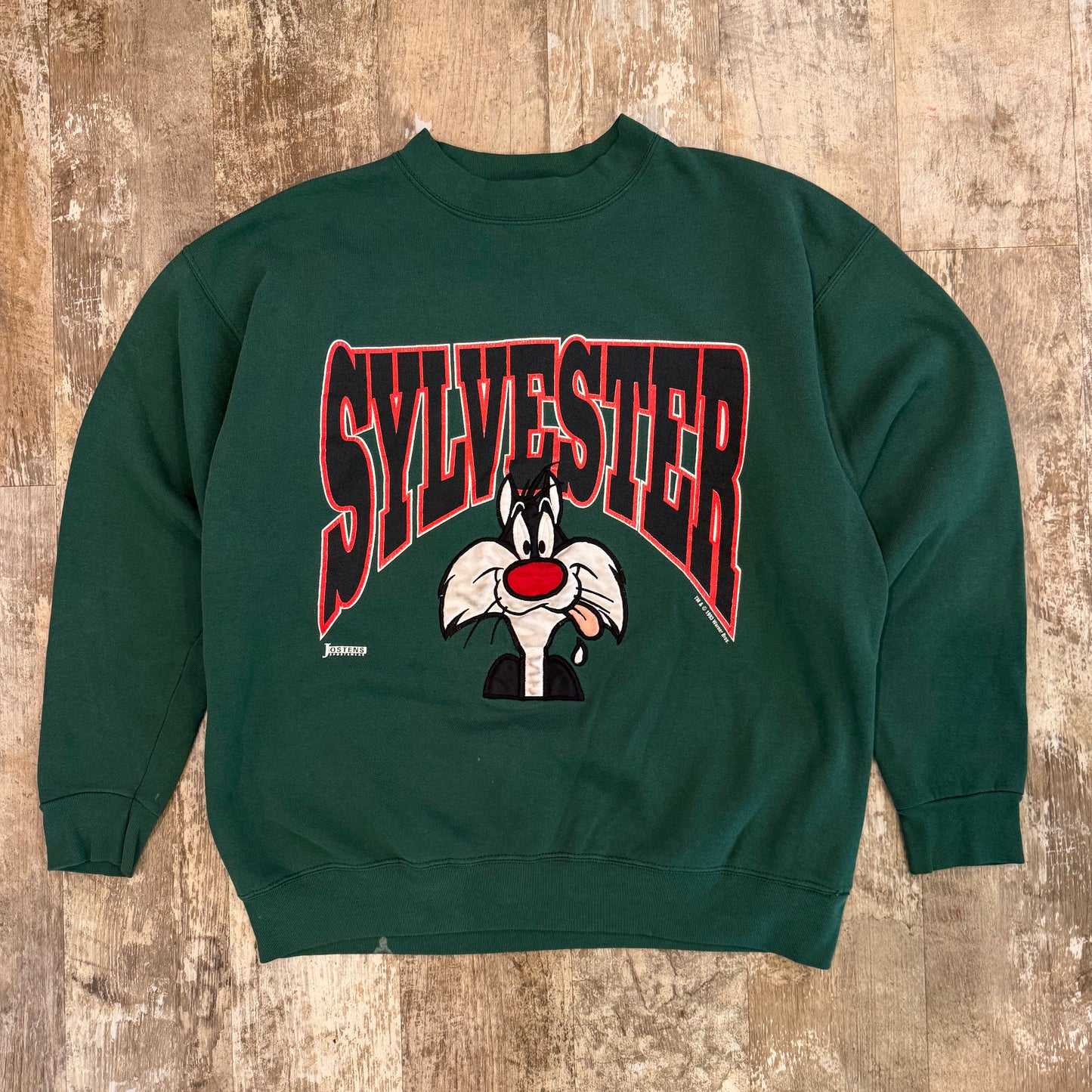 (L) Vintage 90s Looney Tunes "Sylvester" Crewneck