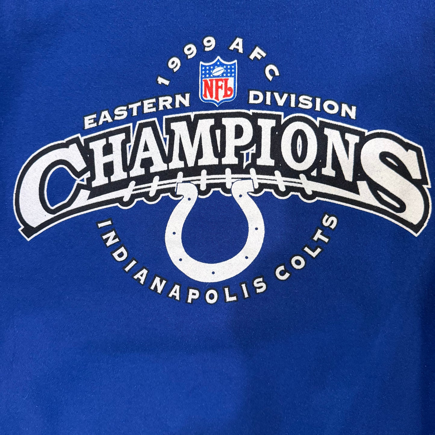 (L/XL) Vintage 1999 Indianapolis Colts Blue Crewneck