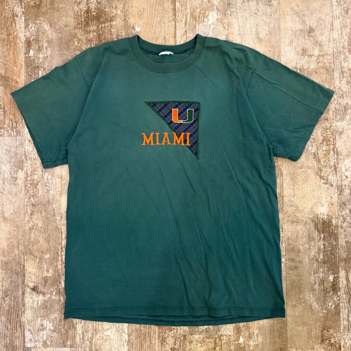 (XL) Vintage 90s Miami Hurricanes Embroidered Shirt