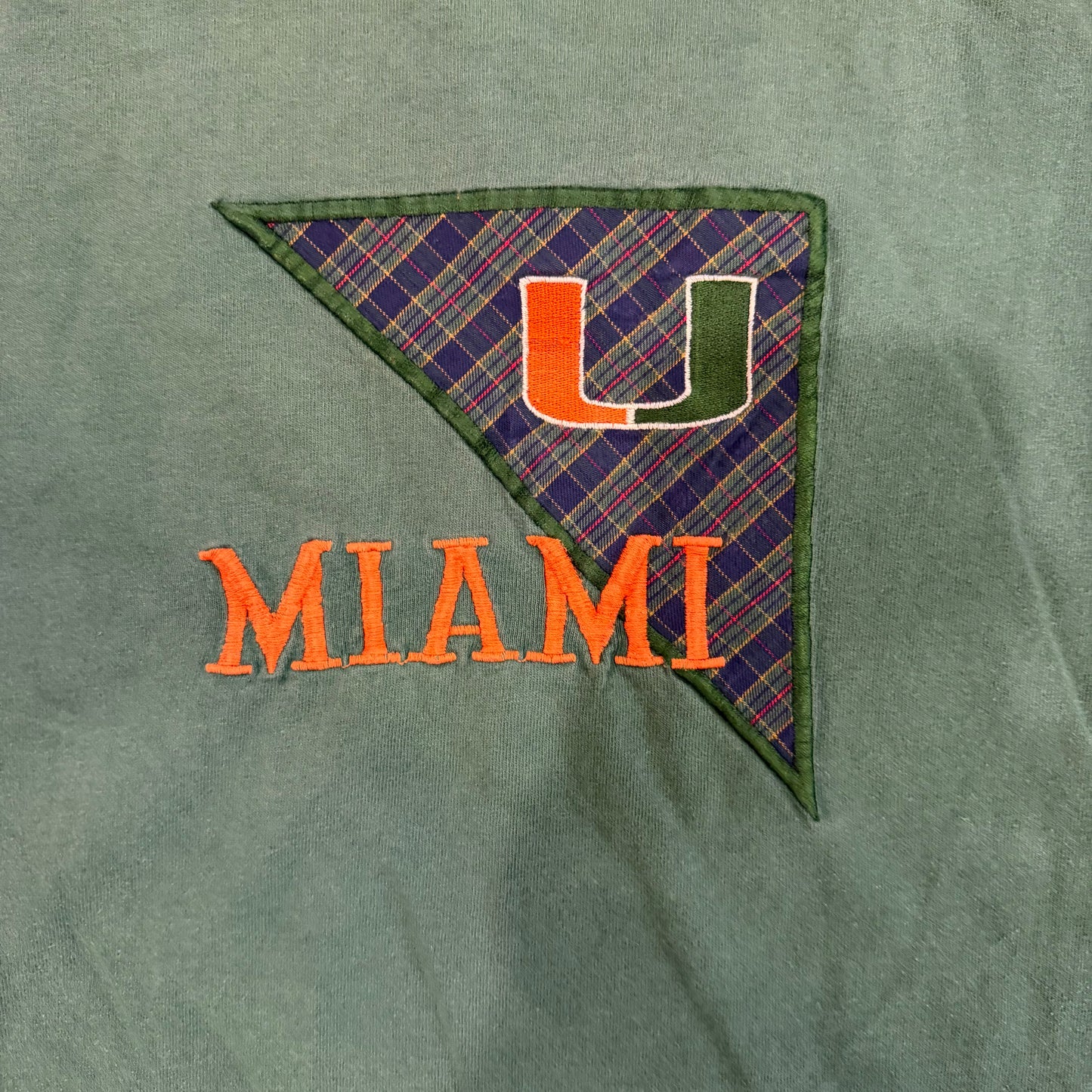 (XL) Vintage 90s Miami Hurricanes Embroidered Shirt