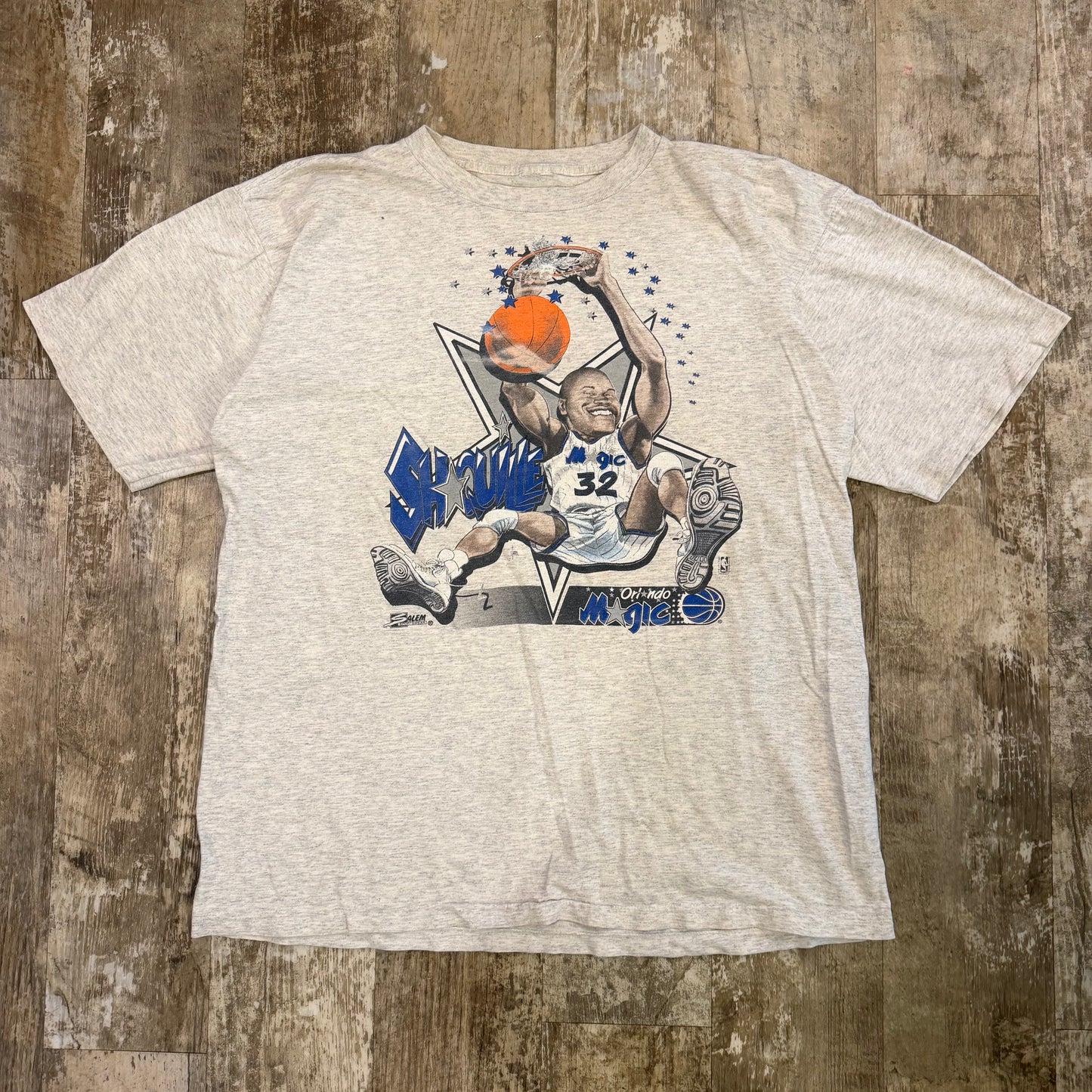 (XL) Vintage 90s Orlando Magic Shaquille Dunk Graphic Salem Sportswear Shirt