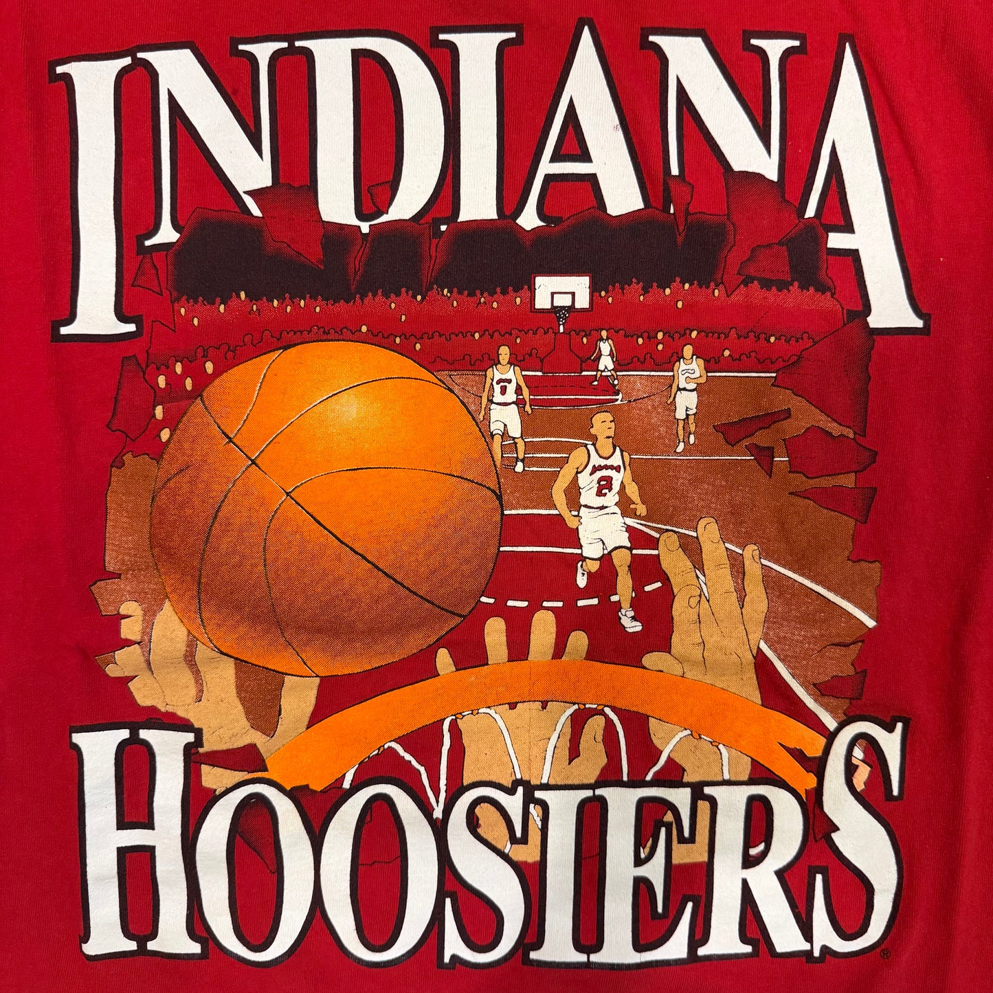 (XL) Vintage 1990s Indiana Hoosiers Basketball Graphic Shirt