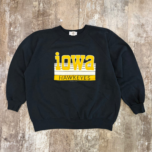 (M) Vintage 1980s Iowa Hawkeyes Crewneck