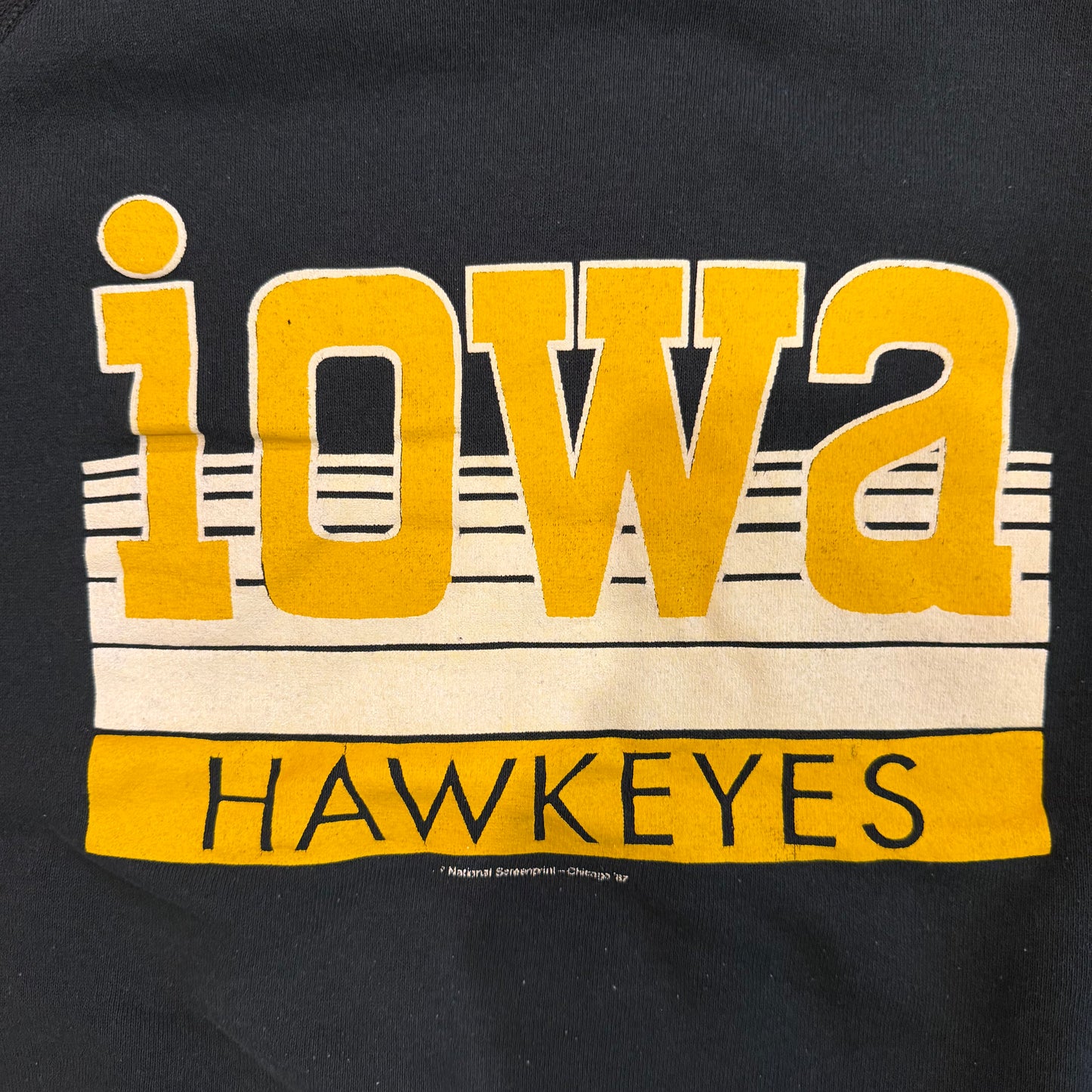 (M) Vintage 1980s Iowa Hawkeyes Crewneck