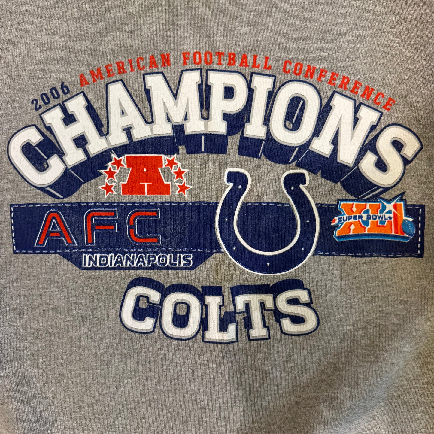 (L) Vintage 2006 AFC Indianapolis Colts Champions NFL Crewneck