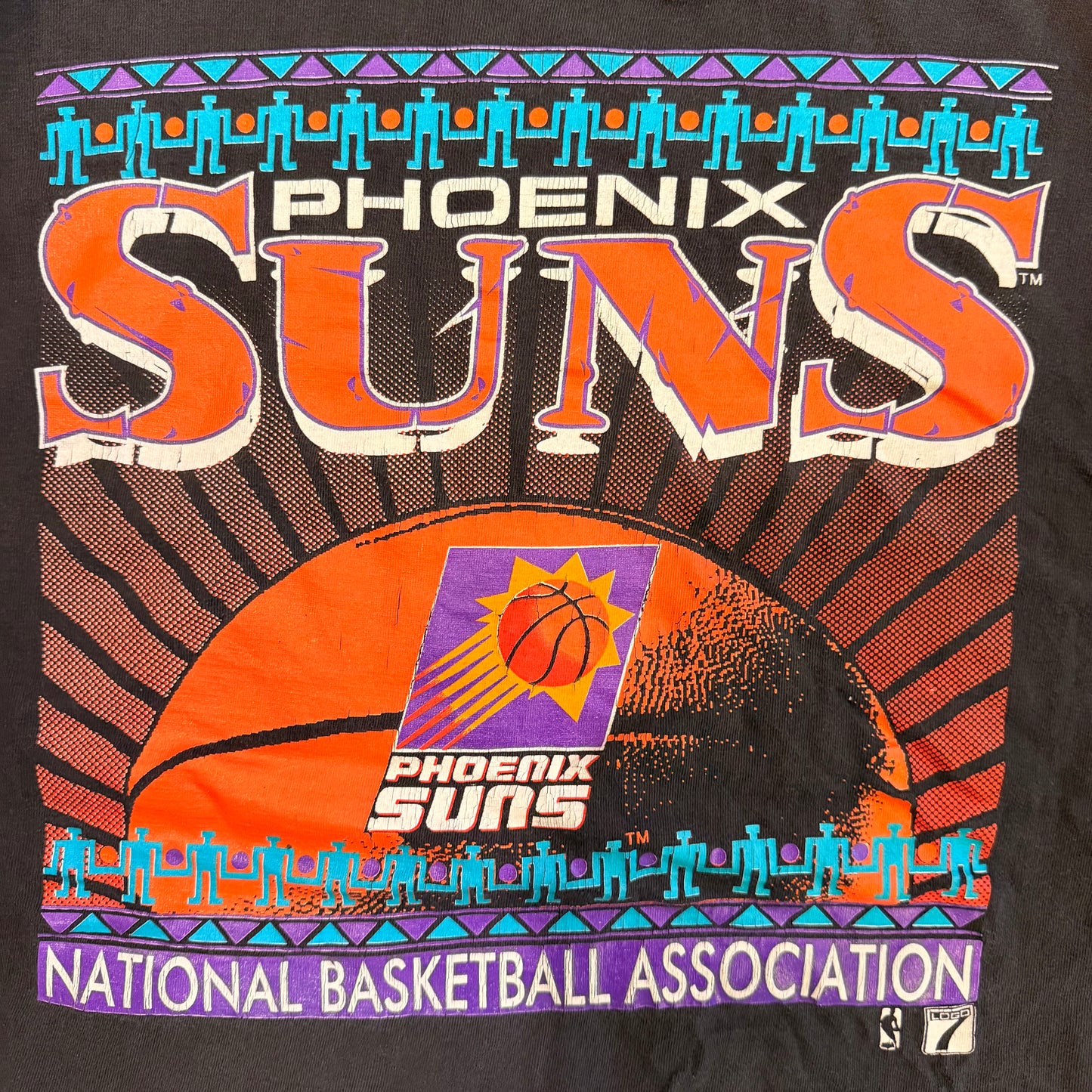 (L) Vintage 90s Logo 7 Phoenix Suns Graphic Shirt