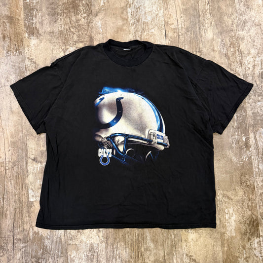 (2XL) Vintage 1990s Indianapolis Colts Helmet Graphic Shirt