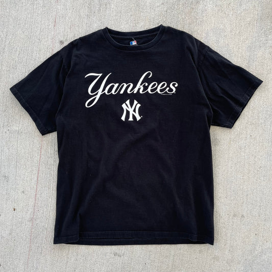 (M/L) 00s New York Yankees Black Tee