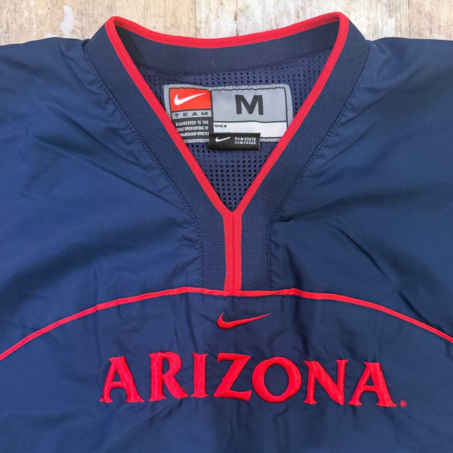(M) Vintage 2000s Nike Arizona Wildcats Center Swoosh Pullover Windbreaker