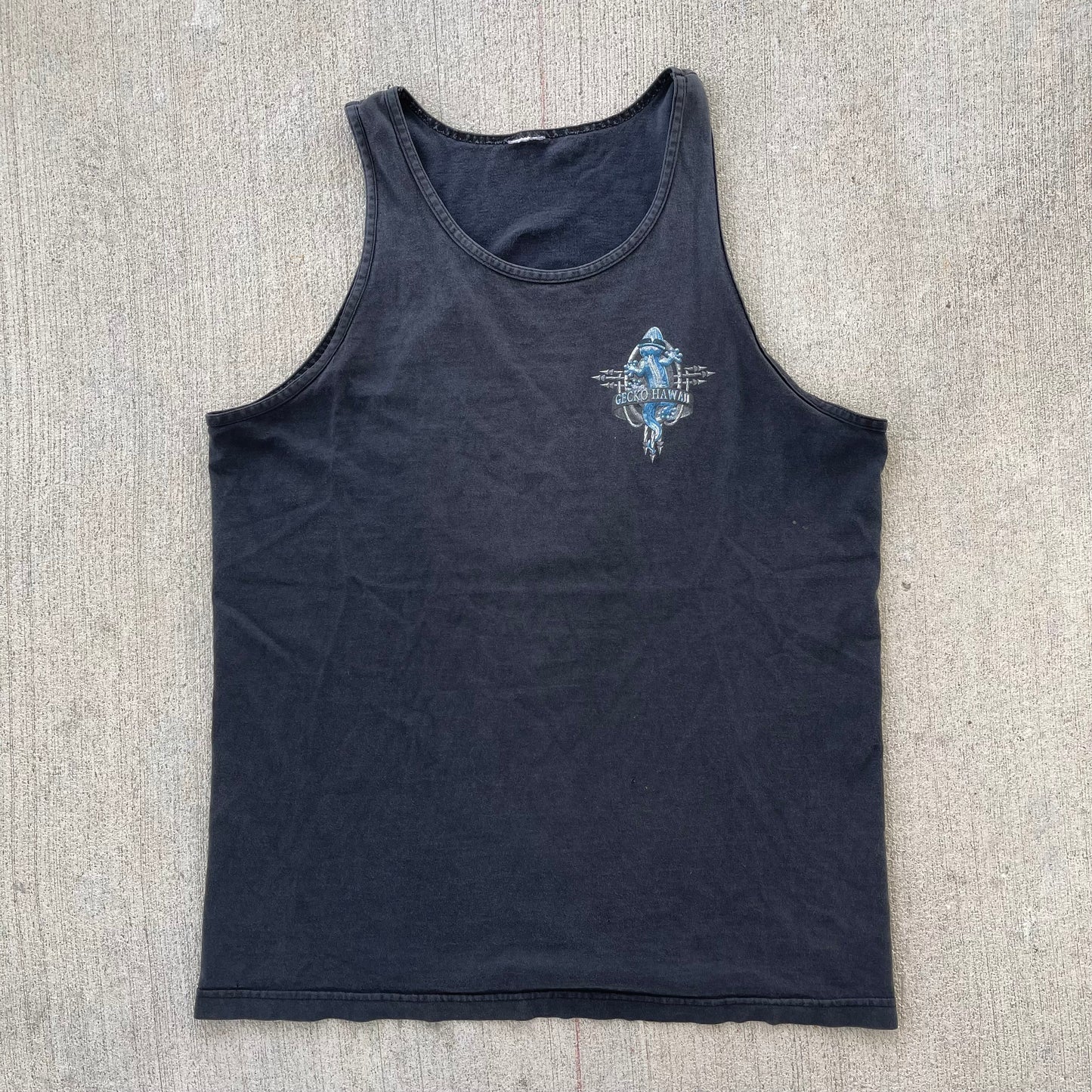 (M) 00s Gecko Hawaii Surf Tank Tee