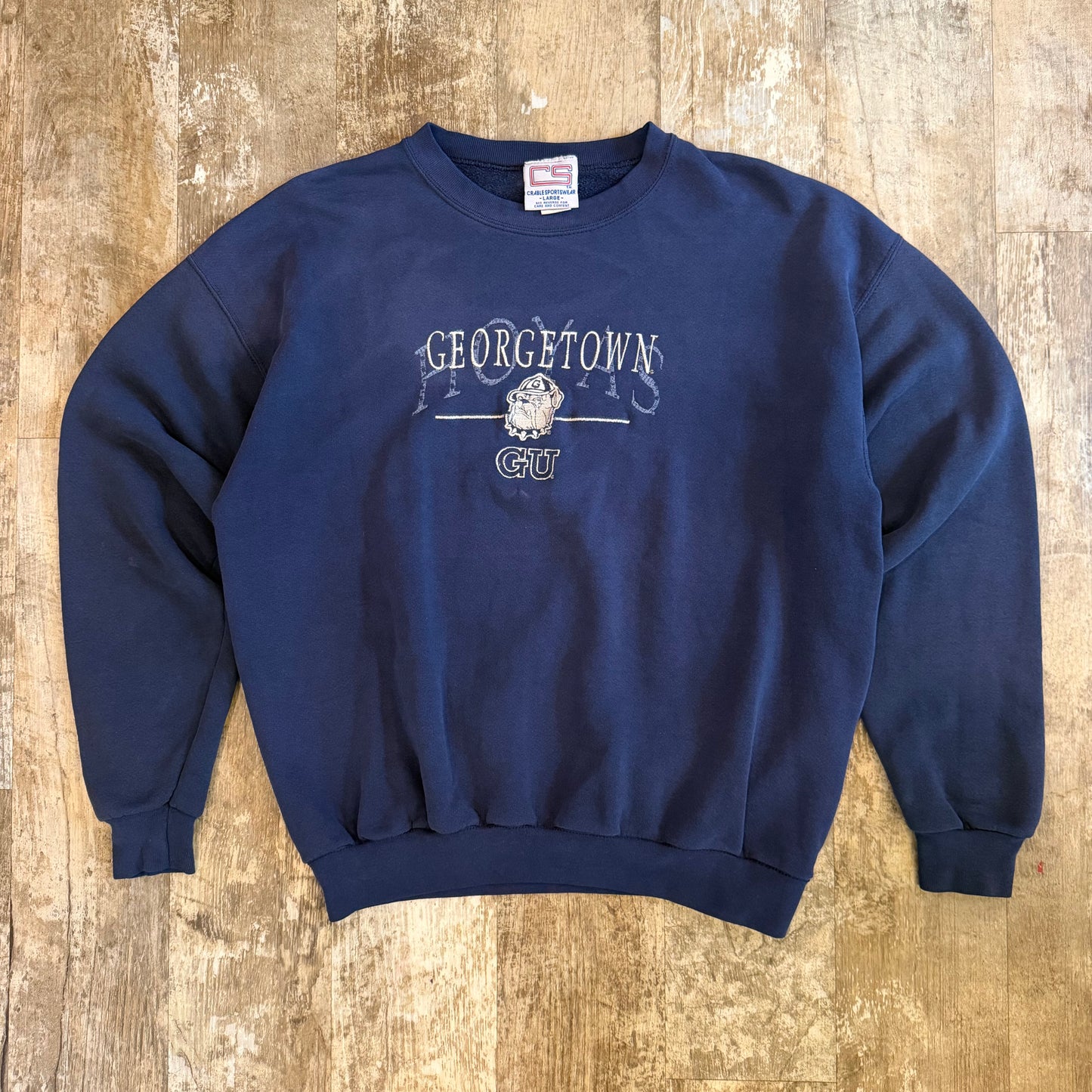 (L) Vintage 90s Georgetown Hoyas Crewneck