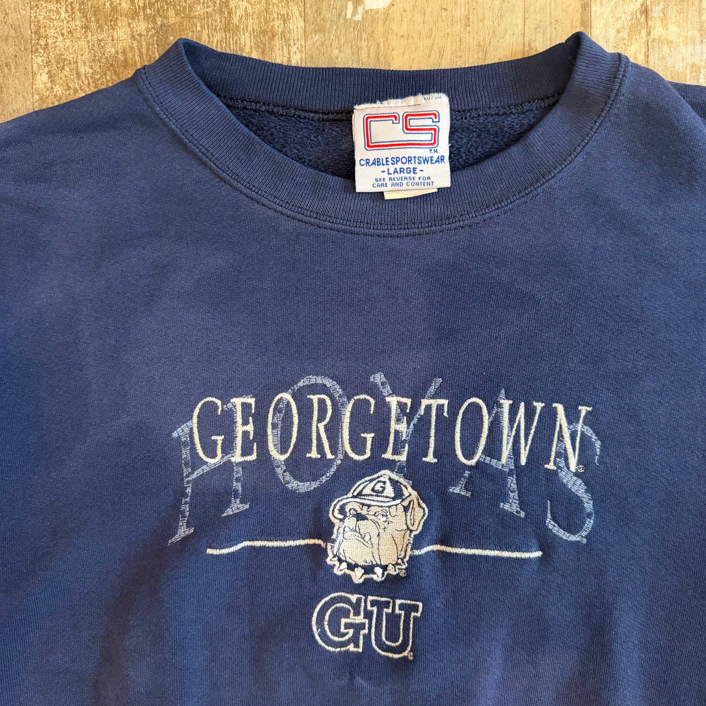 (L) Vintage 90s Georgetown Hoyas Crewneck