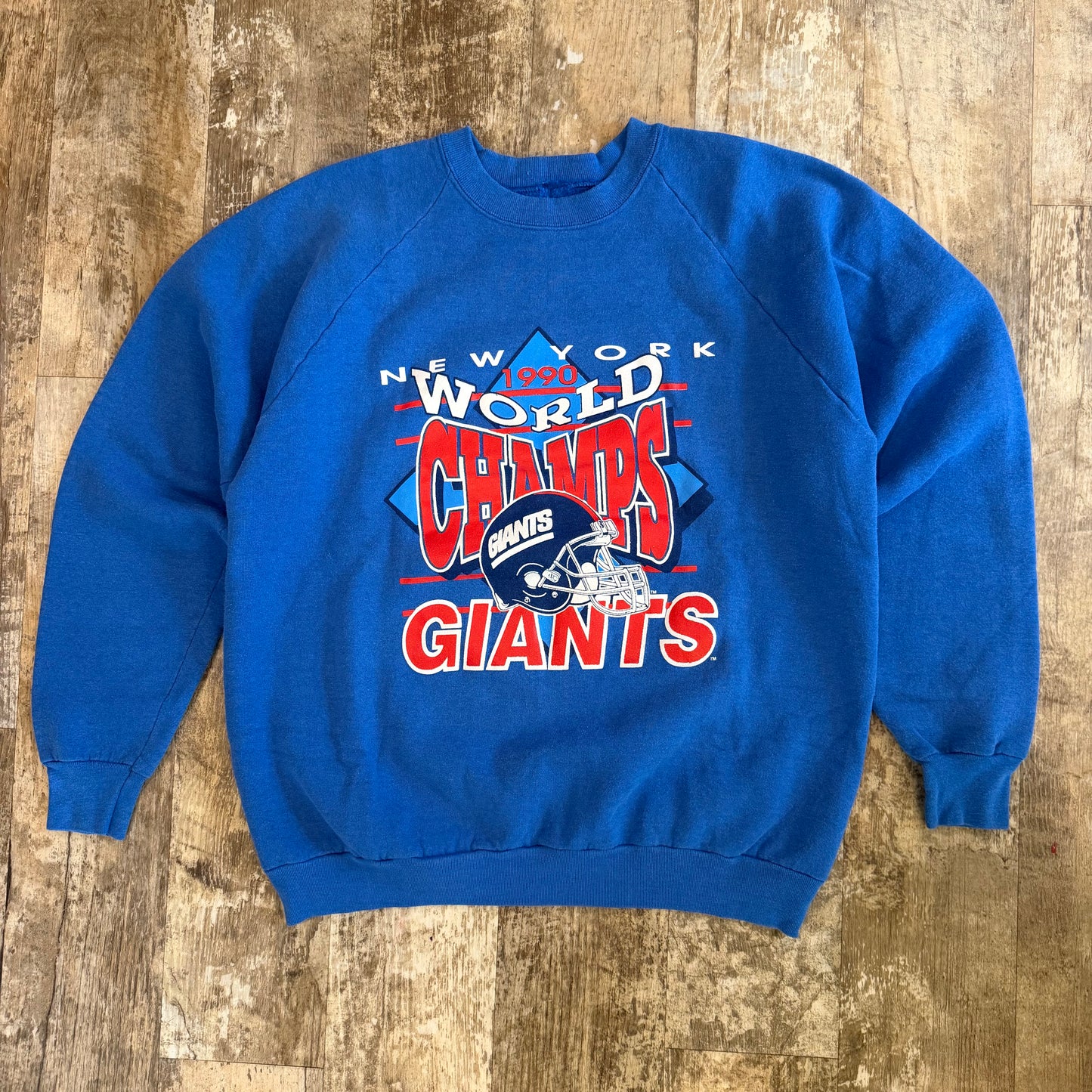 (L/XL) Vintage 1990 New York Giants Champions Crewneck