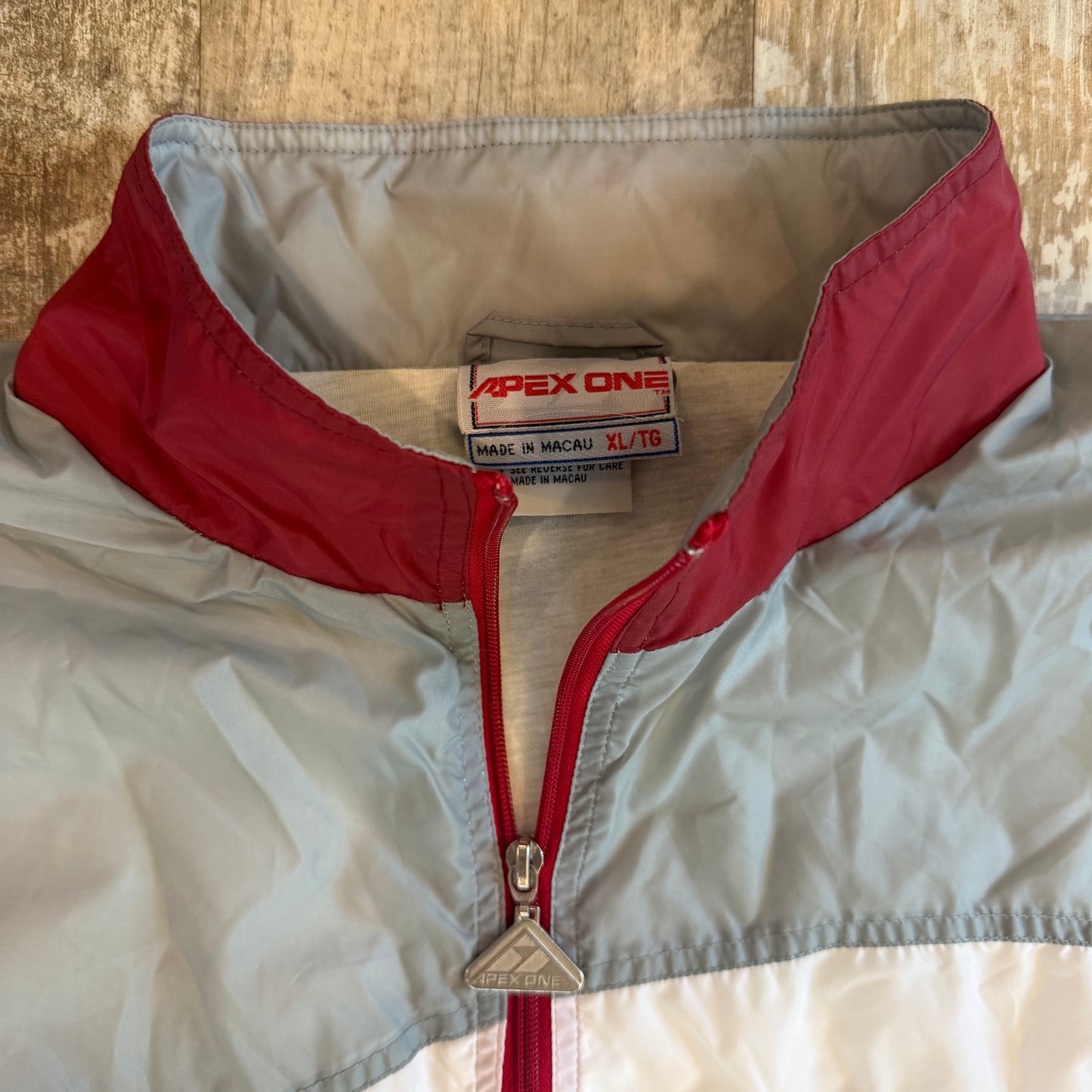 (XL) Vintage 90s University of Alabama Crimson Tide Apex One Windbreaker Jacket