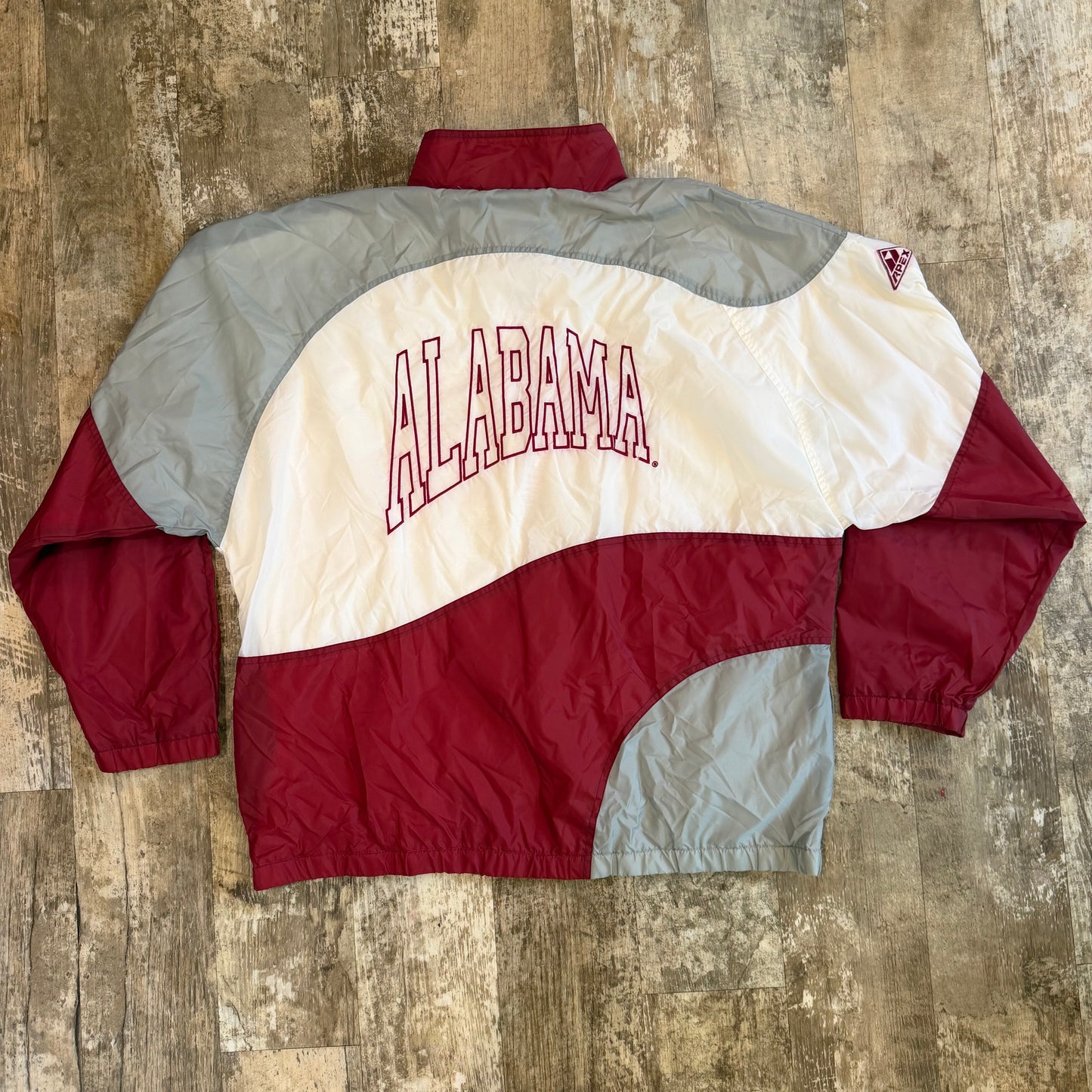 (XL) Vintage 90s University of Alabama Crimson Tide Apex One Windbreaker Jacket