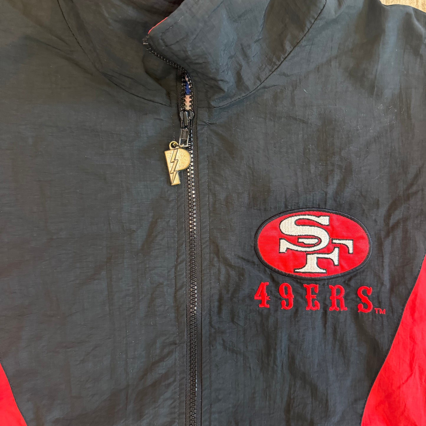 (XL) Vintage 90s Pro Player San Francisco 49ers Windbreaker Jacket