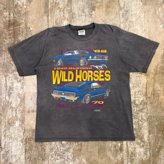 (XL) Vintage 90s Ford Mustang Wild Horses Shirt