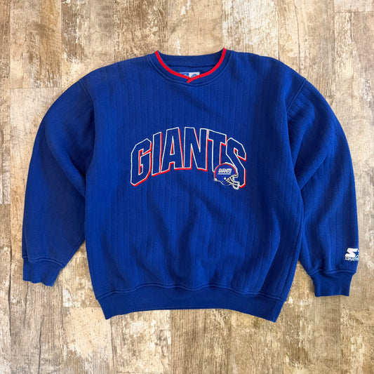 (L) Vintage 1990s Starter New York Giants Crewneck